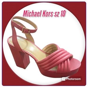 MICHAEL Michael Kors Royce Quilted Leather Platform Sandal